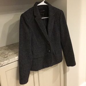 Banana Republic Gray Tweed Academy Winter Blazer